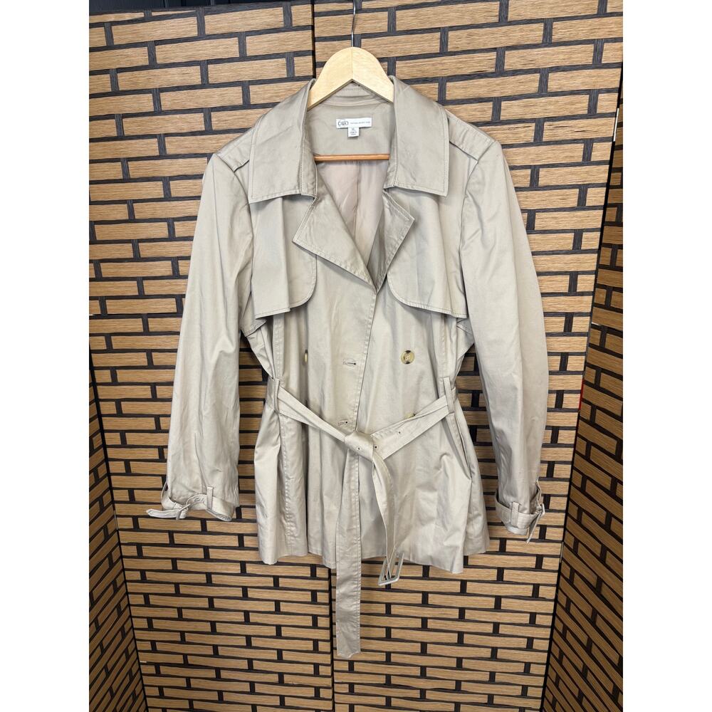 Cato Tan Trench Jacket Size XL